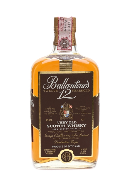 Ballantine's 12 Year Old Bottled 1960s - Salengo 75cl / 43%