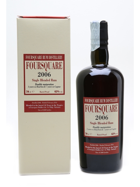 Foursquare 2006 Single Blended Rum 10 Year Old - Velier 70cl / 62%