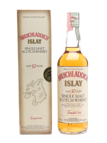 Bruichladdich 10 Year Old Bottled 1990s 70cl / 40%