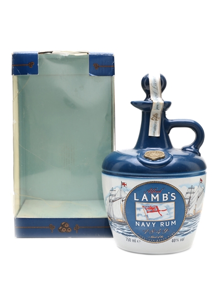 Lamb's Navy Rum Bottled 1980s - Ceramic Decanter 75cl / 40%