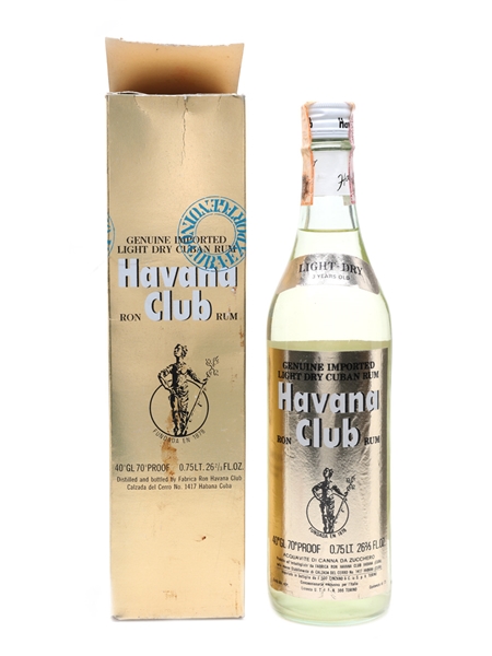 Havana Club 3 Year Old Bottled 1960s - Cinzano 75cl / 40%