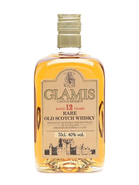 Glamis Castle Reserve 12 Year Old Bottled 1990s - Speyside Bonding Co 70cl / 40%