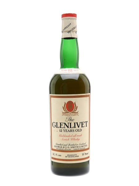 Glenlivet 12 Year Old Bottled 1970s 75.7cl / 40%