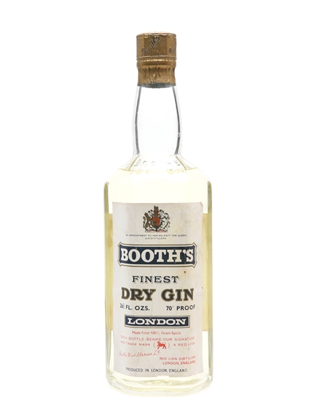 Booth's Finest Dry Gin Bottled 1965 75.7cl / 40%