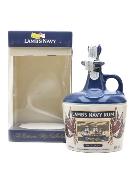 Lamb's Navy Rum HMS Warrior Ceramic Decanter Bottled 1980s 75cl / 40%