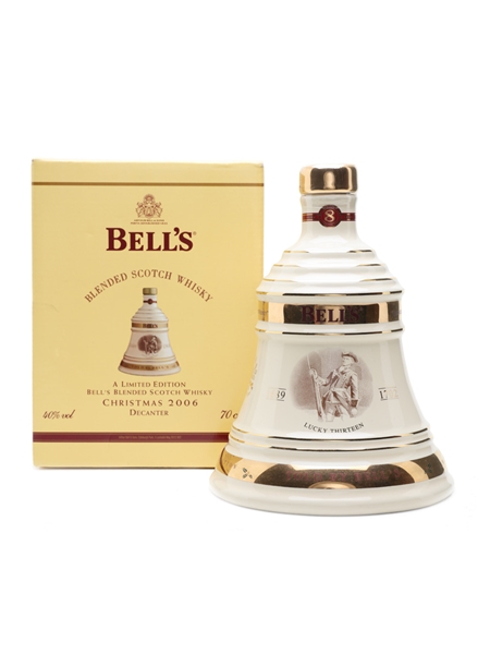 Bell's Christmas 2006 Ceramic Decanter 8 Year Old - Lucky Thirteen 70cl / 40%