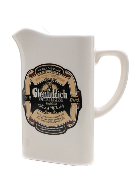 Glenfiddich Special Reserve Large Ceramic Water Jug 