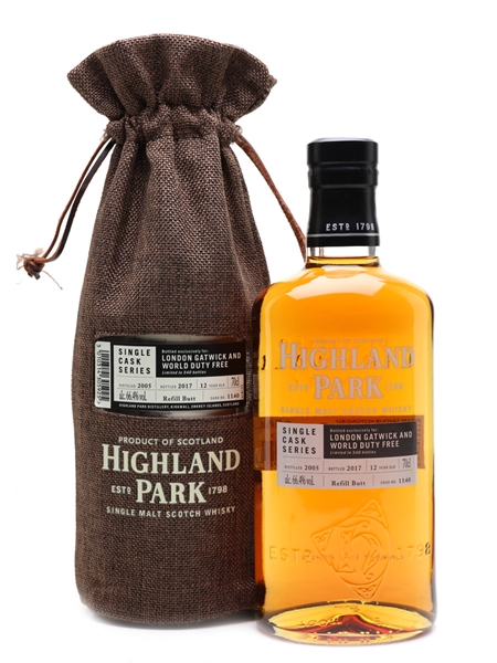 Highland Park 2005 Single Cask 12 Year Old - London Gatwick & World Duty Free 70cl / 66.4%