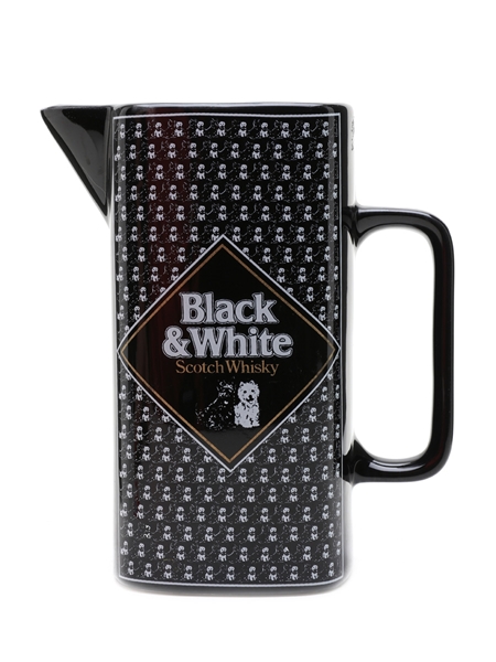 Black & White Ceramic Water Jug Medium