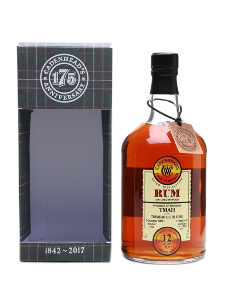 TMAH 2005 12 Year Old Trinidad Rum Bottled 2017 - Cadenhead's 70cl / 67.4%