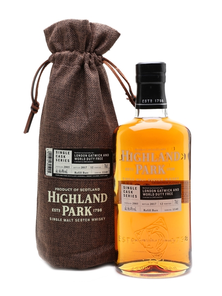 Highland Park 2005 Single Cask 12 Year Old - London Gatwick & World Duty Free 70cl / 66.4%