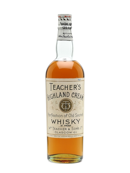 Teacher's Highland Cream Bottled 1940s 75cl