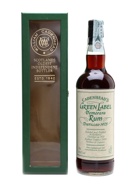 Cadenhead's Green Label 1975 Demerara Rum Bottled 2008 70cl / 40.6%