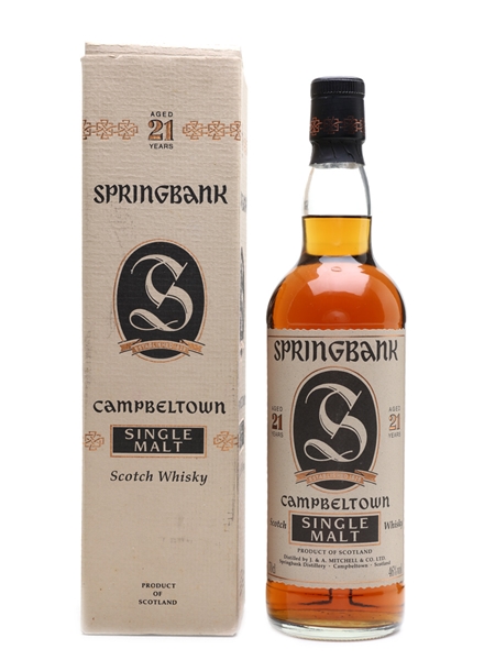 Springbank 21 Year Old Bottled 1990s 70cl / 46%