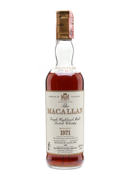 Macallan 1971 18 Year Old - Giovinetti 75cl / 43%