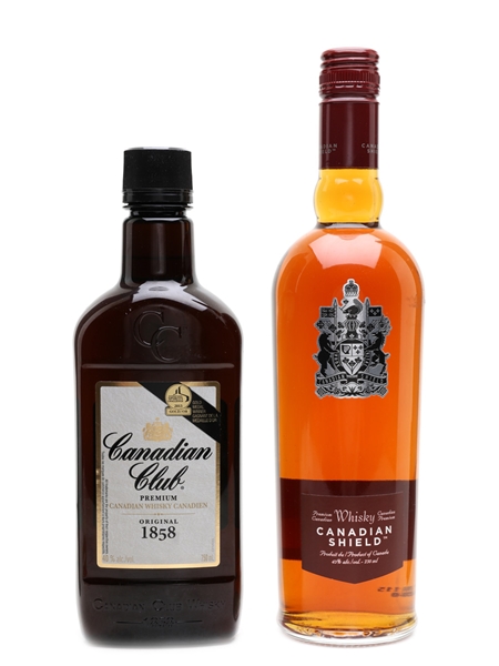 Canadian Club & Canadian Shield  2 x 75cl