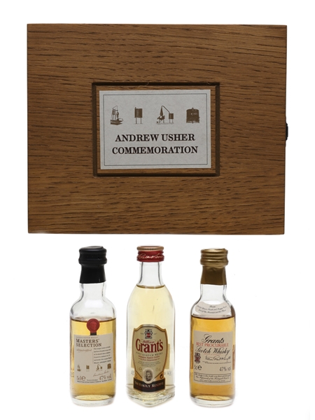 Grant's Andrew Usher Commemoration Set Master's Selection, Family Reserve, Best Procurable 3 x 5cl / 47%