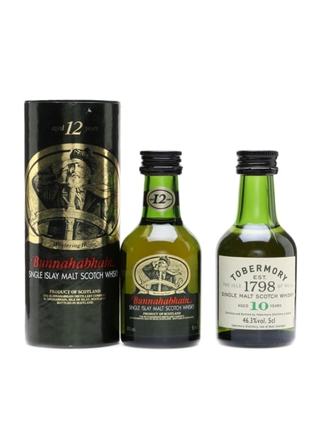 Bunnahabhain 12 Year Old & Tobermory 10 Year Old  2 x 5cl