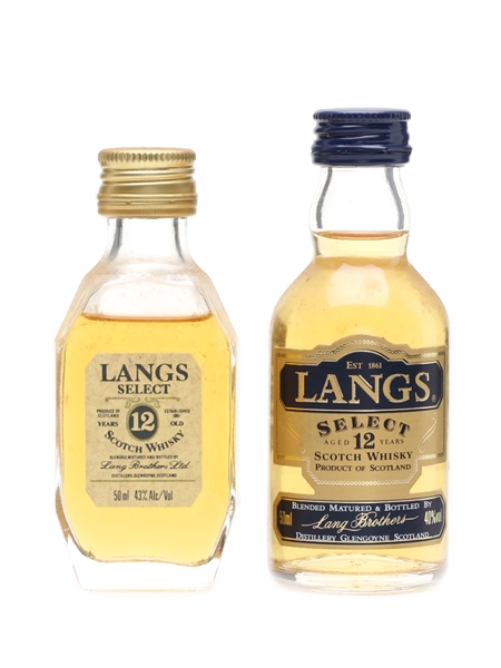 Langs Select 12 Year Old  2 x 5cl