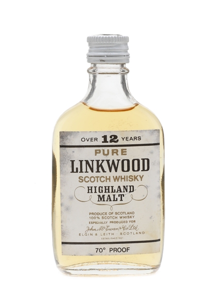 Linkwood 12 Year Old Bottled 1970s 5cl / 40%