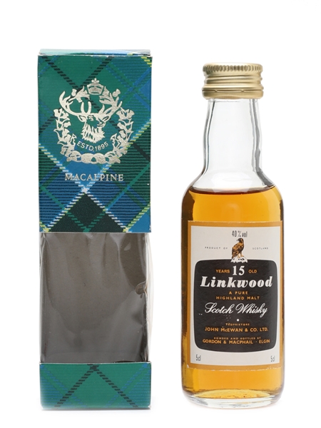 Linkwood 15 Year Old Gordon & MacPhail 5cl / 40%