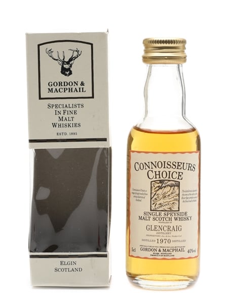 Glencraig 1970 Connoisseurs Choice Bottled 1990s - Gordon & MacPhail 5cl / 40%