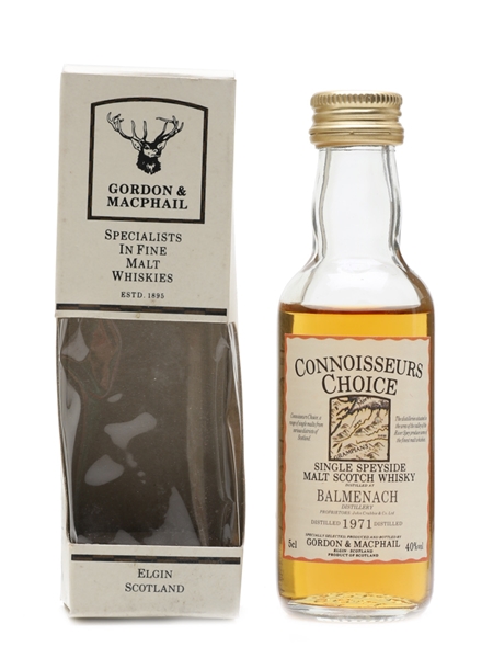 Balmenach 1971 Connoisseurs Choice Bottled 1990s - Gordon & MacPhail 5cl / 40%