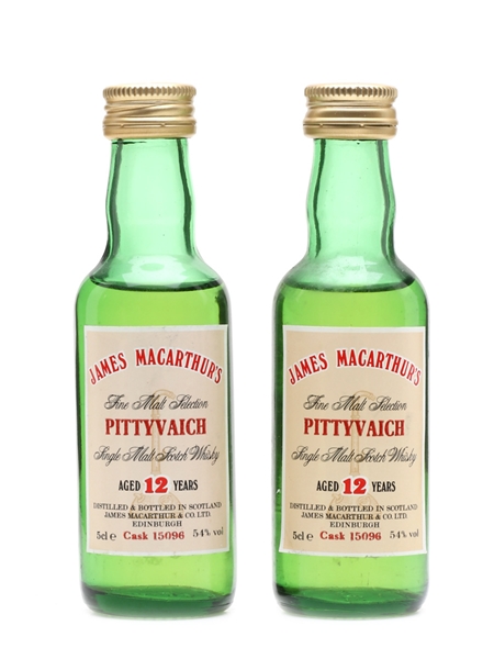 Pittyvaich 12 Year Old James MacArthur's 2 x 5cl / 54%