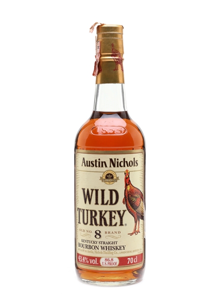 Wild Turkey 86.8 Proof Old No 8 Brand Bottled 1990s - Lawrenceburg 70cl / 43.4%