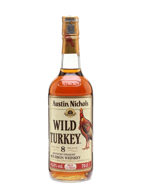 Wild Turkey 86.8 Proof Old No 8 Brand Bottled 1990s - Lawrenceburg 70cl / 43.4%