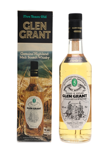 Glen Grant 1980 5 Year Old - Giovinetti 75cl / 40%