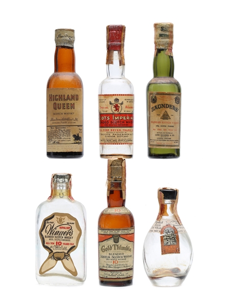 6 x Blended Scotch Whisky Miniature 