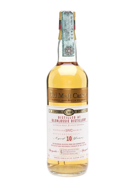 Glenlossie 1992 10 Year Old The Old Malt Cask Bottled 2002 - Douglas Laing 70cl / 50%