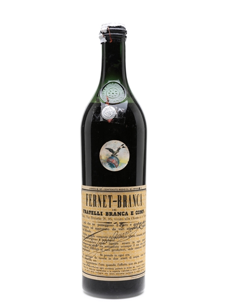 Fernet Branca Bottled 1943-1945 90cl / 42%