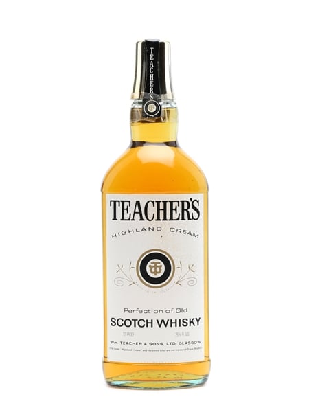 Teacher's Highland Cream Bottled 1970s 75cl