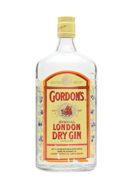 Gordon's London Dry Gin Bottled 1980s - South Africa 100cl / 43%