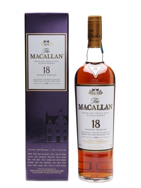 Macallan 18 Year Old 1995 And Earlier 70cl / 43%