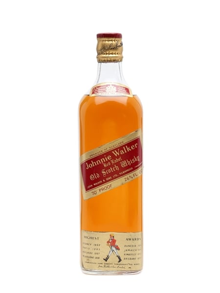 Johnnie Walker Red Label Bottled 1970s 75cl