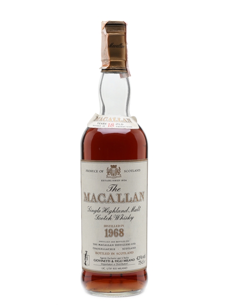 Macallan 1968 18 Year Old - Giovinetti 75cl / 43%