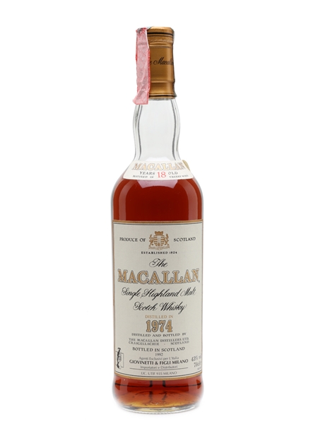 Macallan 1974 18 Year Old - Giovinetti 70cl / 43%