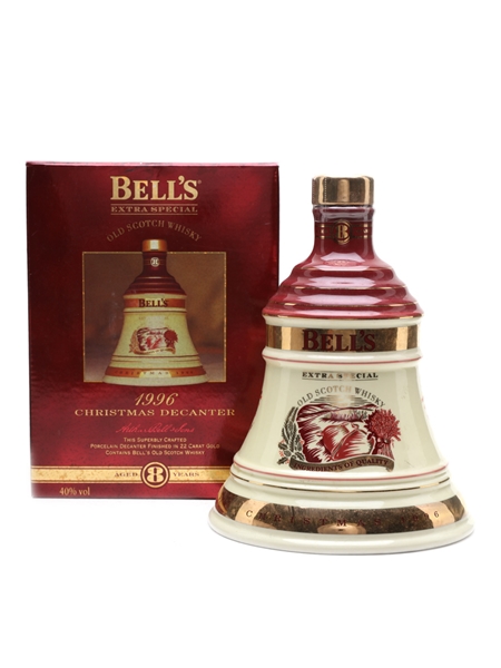 Bell's Christmas 1996 Ceramic Decanter Ingredients Of Quality 70cl / 40%