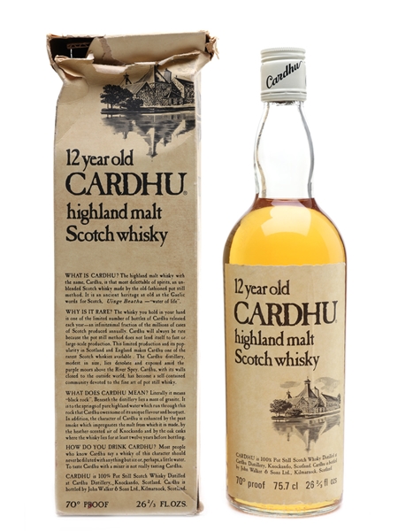 Cardhu 12 Year Old Bottled 1970s 75.7cl / 40%