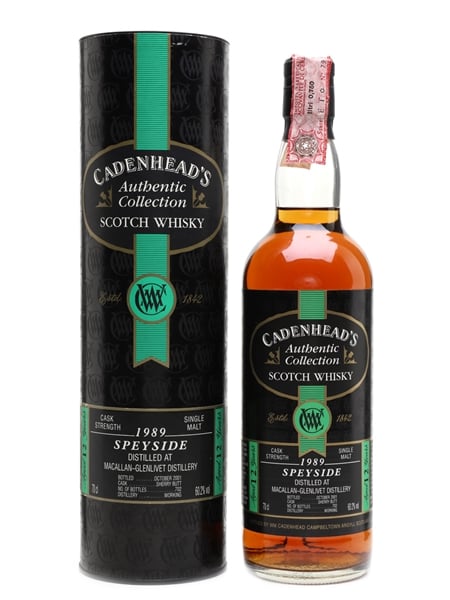 Macallan Glenlivet 1989 12 Year Old Bottled 2001 - Cadenhead's 70cl / 60.2%