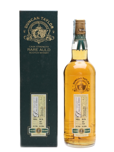 Dallas Dhu 1981 24 Year Old Bottled 2004 - Duncan Taylor Rare Auld 70cl / 58.3%