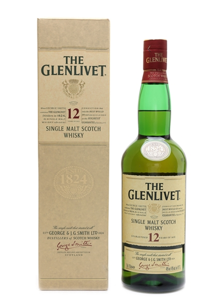 Glenlivet 12 Year Old Bottled 2000s 70cl / 40%