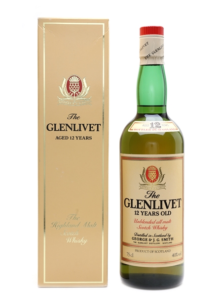 Glenlivet 12 Year Old Bottled 1980s 75cl / 40%