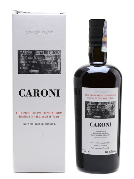 Caroni 1998 Full Proof Heavy Trinidad Rum 16 Year Old - Velier 70cl / 64.5%