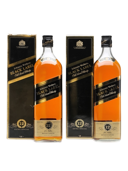 Johnnie Walker Black Label 12 Years Old 2 x 1 Litre