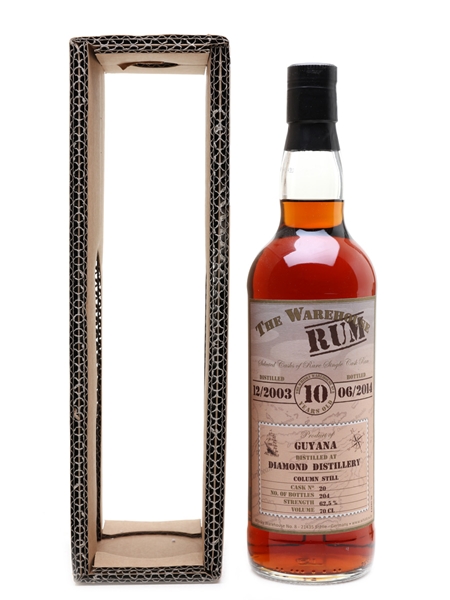 Diamond 2003 Guyana Rum 10 Year Old - Whisky Warehouse 70cl / 62.5%