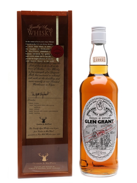 Glen Grant 1950 Gordon & MacPhail Bottled 2002 75cl / 40%